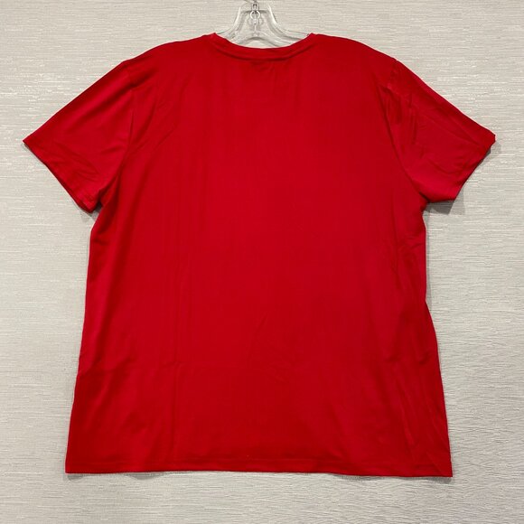 SPYDER Red T Shirt Mens Medium Quick Dry Perforated Lightweight Short Sleeve Tee - Picture 5 of 12